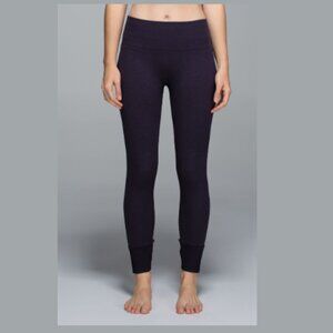 LULULEMON Ebb To Street Pants Leggings Tights 25" Crop Seamless Purple Women's 6